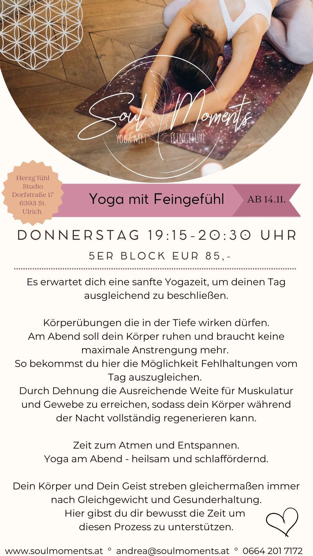 Yoga mit Feingefühl