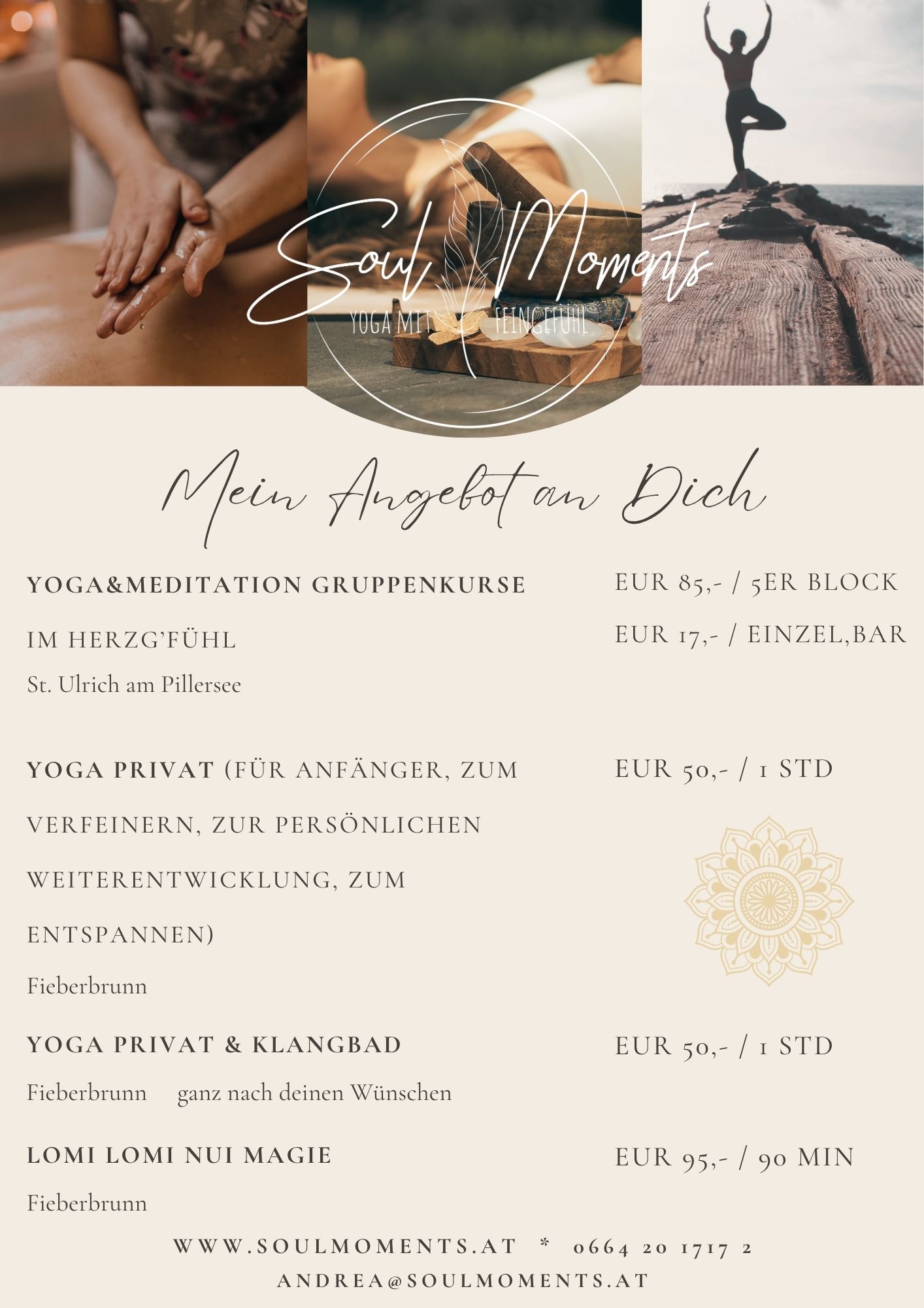 Beige Minimalist Beauty Price List Flyer